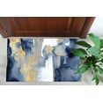 thumbnail image 5 of Modern Rugs, Large Rug, Navy Blue Rug, Accent Rugs, Luxury Rug, Blue And Gold Painting Rugs, Front Door Rugs, Hallway Rug, Car Mat Rug, 2'x3' - 60x90 cm, 5 of 8