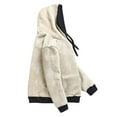 thumbnail image 4 of CHICTRY Womens Fleece Lined Hoodie Pullover Sports Jogging Tops with Kangaroo Pocket Casual Drawstring Sweatshirt Black XL, 4 of 5