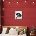 thumbnail image 2 of Stupell Industries Santa Paws Dog Black Framed Floater Canvas Wall Art, design by Sally Swatland, 2 of 9