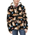 thumbnail image 2 of Xoenoiee Corgi Print Kids Zip Up Hoodie for Girls Boys 8-10 Years Fall Outfits Hooded Jacket with Pocket Teens Youth Athletic Hoodies Long Sleeve Casual Coat Top, 2 of 7