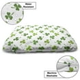 thumbnail image 3 of St. Patrick's Day Pet Bed, Continuous Clover Luck Wealth Irish Traditional Pattern, Chew Resistant Pad for Dogs and Cats Cushion with Removable Cover, 24" x 39", Lime Green Multicolor, by Ambesonne, 3 of 4