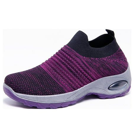 

Explosions plus size Women‘s Shoes Air Cushion Flying Weaving sneaker Slip-on Dance Flip-on Women‘s Shoes Rocking Shoes Socks Shoes