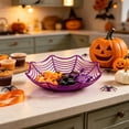 thumbnail image 5 of Tyidzon Halloween Candy Bowl Spider Web Trick or Treat Dish Decorations Indoor, Plastic Bowl Spooky Party Table Decor Snack Serving Dishes, 5 of 6