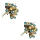 thumbnail image 2 of Injueey 2 uds flores de plástico multicolor opcional mano de obra fina seguridad flores artificiales rosas falsas azul claro 2piezas, 2 of 6