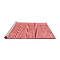 thumbnail image 2 of Ahgly Company Machine Washable Indoor Square Abstract Red Modern Area Rugs, 5' Square, 2 of 4