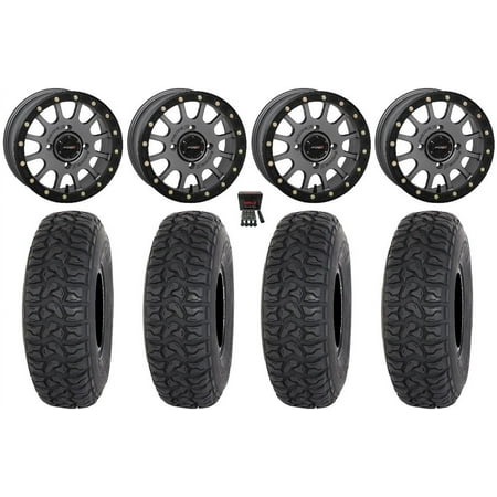 System 3 SB-5 14 Wheels Grey 28 Chicane LT Tires Polaris RZR XP 1000 / PRO XP / Ranger XP 900/1000 System 3 SB-5 14 Wheels Grey 28 Chicane LT Tires Polaris RZR XP 1000 / PRO XP / Ranger XP 900/1000