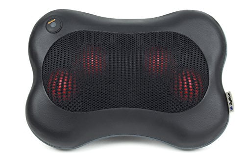 Photo 1 of Zyllion ZMA13BK Shiatsu Pillow Massager with Heat for Back, Neck, Shoulders (Black)