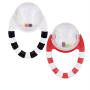 Sassy Flip Grip Rattles, 2pk