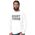 thumbnail image 4 of Heartthrob Funny Handsome Single Love Men's Long Sleeve Tee T Shirt Brisco Brands X, 4 of 6