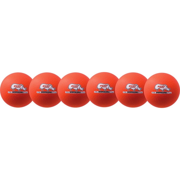 Champion Sports Rhino Skin 6" Diameter Foam Dodgeball Set, 6 Total