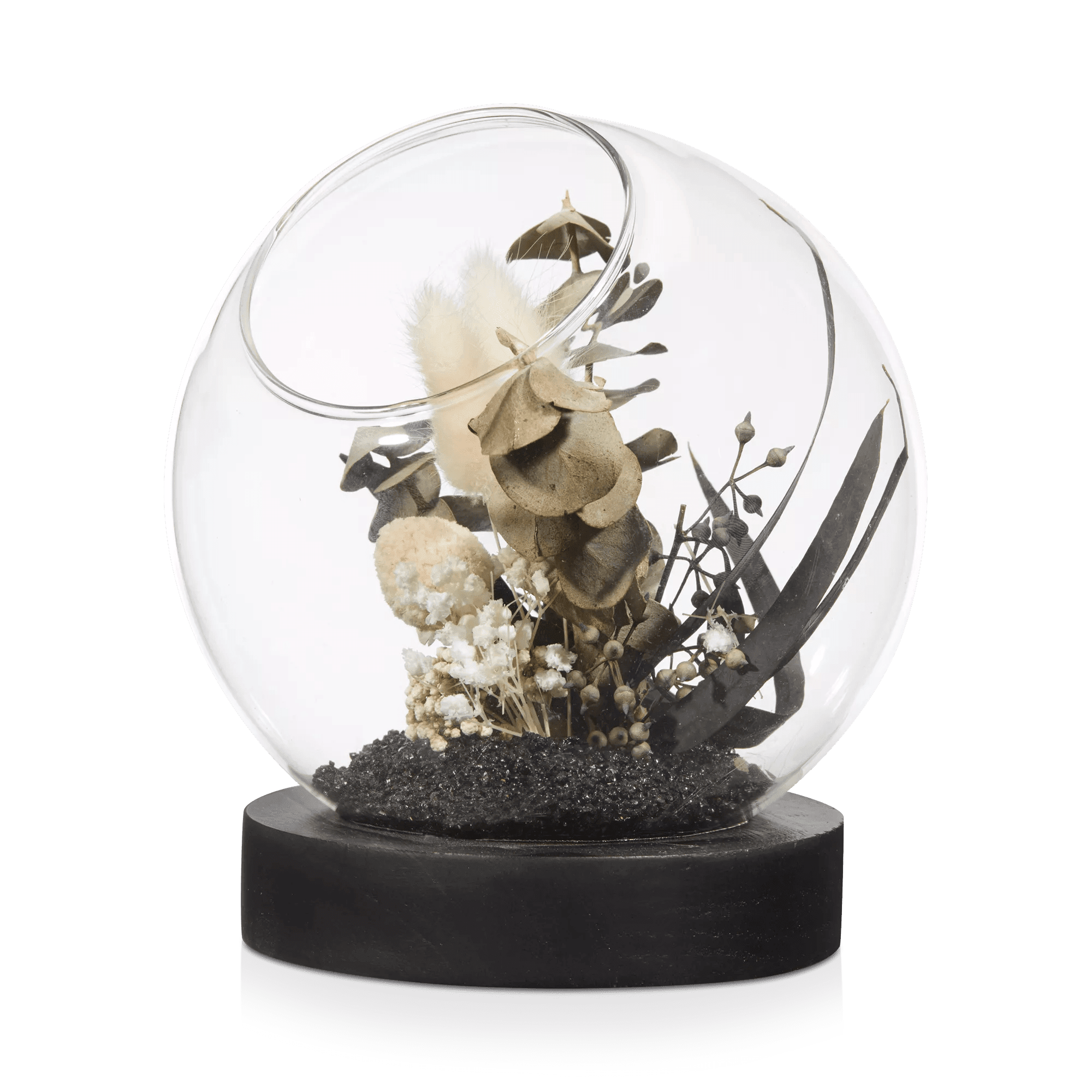 Bouclair Branches décorative dans un dôme en verre Coussin fausse fourrure à motif