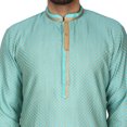 thumbnail image 4 of SKAVIJ Kurta Pyjama Set for Men Indian Traditional Wear Turquoise M, 4 of 6