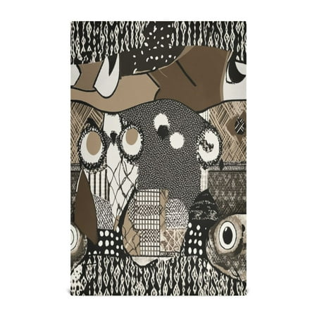 

Multi-Purpose Kitchen Towels 28x18 Inch Dishcloths with Hanging Loop Decorative and Practical Towels for Kitchen Dining Black and White Patchwork Design