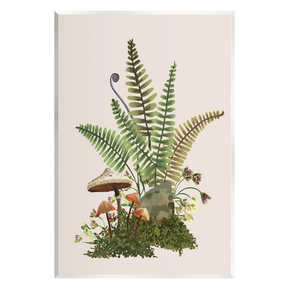 Forest Botanical Mushroom Sprouts Botanical & Floral Graphic Art Unframed Art Print Wall Art