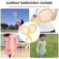 thumbnail image 4 of Parent-child Sports Outdoor Tennis Racket Set Kids Palying Badminton Rackets (Large Size Racket + 2pcs Tennis + 2pcs Badminton), 4 of 9