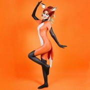 [Officially Licensed] Miraculous Rena Rouge Costume for Halloween Jumpsuit with Fox Tail-like Coattail, S