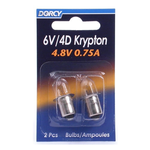Dorcy 6Volt/4D4.8Volt, 0.75A Base Krypton Replacement Bulb
