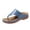 A-Blue440, variant on Bibifish Womens Flip Flops Thick Sole Massage Insole Thong Sandals Fashion Casual Beach Slippers