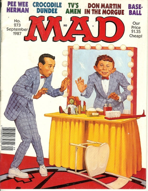 MAD Magazine Vintage Collectible #273 SEPT 1987 Pee Wee