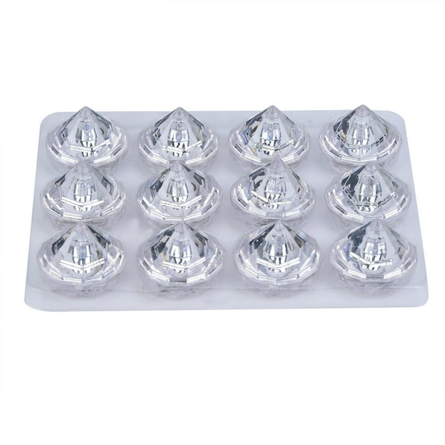 Cubos de hielo ligeros NikouMX 12 piezas LED colorido