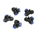 thumbnail image 1 of Plastic Air Hose T Connector10Pcs Pneumatic Connectors Plastic Pushto Connect Tee Union Tube Tee Connector High-Intensity Output, 1 of 5
