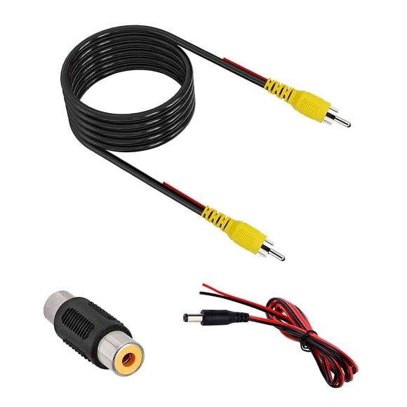 Cable de vídeo RCA VOJKOREL mejorado con doble blindaje de 6 m/20 pies