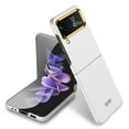 thumbnail image 1 of SaniMore for Samsung Galaxy Z Flip 4 6.7" Ultra-Thin Folding Case, Rugged PC Anti-Fingerprint Anti-Scratch Heavy Duty Full Body Protective Case for Samsung Z Flip 4 Women Men, White, 1 of 6