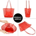 thumbnail image 5 of VOROLO Bolso de playa de malla,Bolso Hobo Fairycore para mujer,Bolso de hombro,Bolsos de ganchillo casuales de verano suaves, 5 of 5