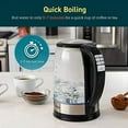 thumbnail image 5 of COSORI Electric Kettle Temperature Control with 6 Presets, Hot Water Boiler & Tea Heater, 100% Stainless Steel Filter, Inner Lid & Bottom, 60min Keep Warm&Boil-Dry Protection, BPA Free, 1.7L, Black, 5 of 12