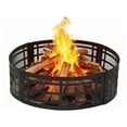 thumbnail image 2 of 36" Wood Burning Fire Pit Ring for Outdoor Bonfire Party Camping Backyards (Lattice Version), 2 of 8