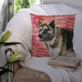 thumbnail image 3 of Carolines Treasures BB9756PW1414 American Akita Love Fabric Decorative Pillow  14Hx14W multicolor, 3 of 4