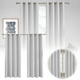 thumbnail image 2 of Curtain Fabric Solid Color Thickened Shading Heat Insulating High Precision Curtain for Window, 2 of 5