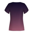 thumbnail image 5 of Pompotops T-shirt Décontracté à Col en V pour Femmes Printemps et Été Imprimé Manches Courtes Liquidation, 5 of 5