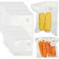 thumbnail image 4 of QUTETN 40pcs Reusable Food Vacuum Bags  Vacuum Sealer Bags for Food with Air Valve  Kitchen Air Valve Self-Sealing Crisper Bags  Suitable for Food Preservation Storage, 4 of 5