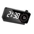 thumbnail image 4 of Reloj despertador digital 3 brillo ajustable mini reloj espejo relojes electrónicos Negro, 4 of 10