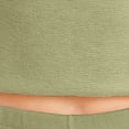 thumbnail image 5 of Riecok Womens Thermal Underwear Sets Seamless Round Neck Solid Color High Elasticity Warm and Thick Velvet Home Clothes Green XXXL, 5 of 7