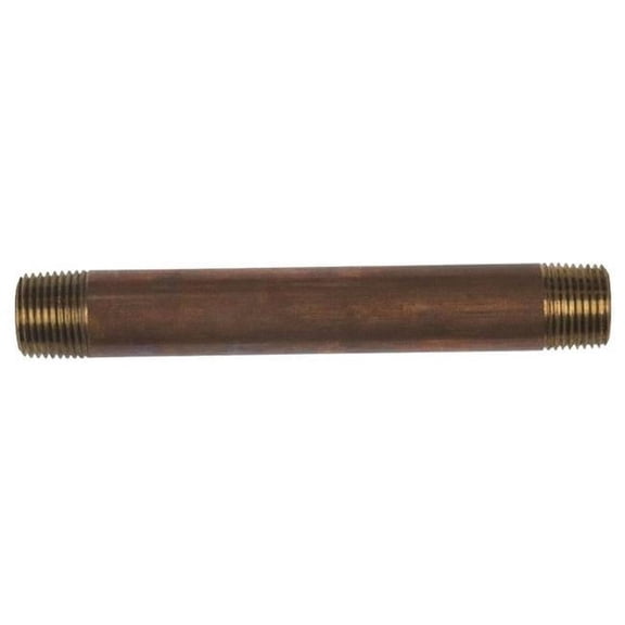 3/8 in. MPT X 3/8 in. D MPT Red Brass Nipple 4-1/2 in. L