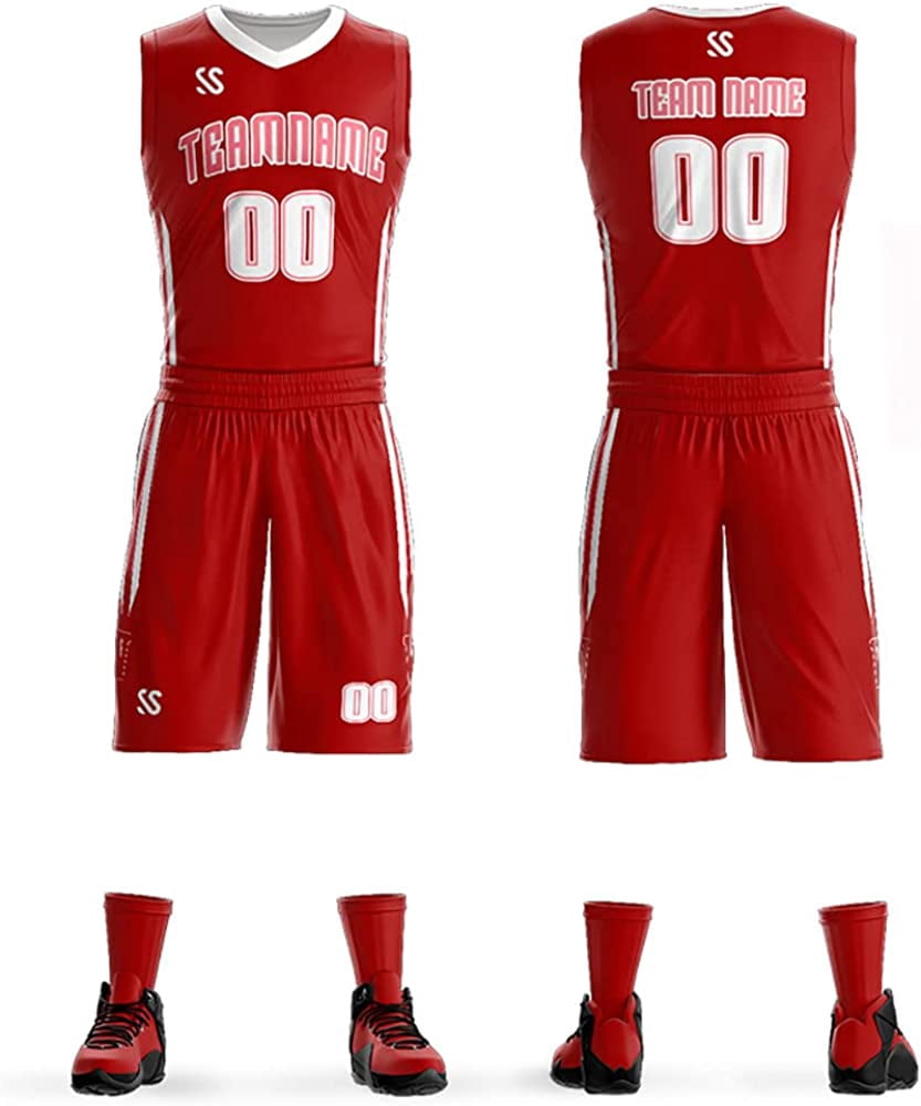 Custom Basketball Jersey Full Sublimation Uniforms Printed Name Number