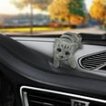 thumbnail image 3 of Car Decoration Nodding Cat Ornament Auto Accessory for Home Decor Shelf Desk Gray, 3 of 9