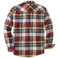 thumbnail image 2 of Dubinik® Men's Flannel Shirts For Men Long Sleeve Pearl Snap Shirts For Men Casual Western Cowboy Plaid Shirts 100% Cotton, 2 of 6