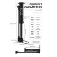 thumbnail image 3 of WEST BIKING MTB Bicycle Pump 80 PSI Bike Manual Air, 3 of 8