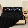 thumbnail image 6 of URBONUR 6Pcs Red Teal Boys Comforter Set Twin Size Game Bed in A Bag Lightning Gamepad Kids Bedding Set with Sheets(Red Teal Twin), 6 of 8