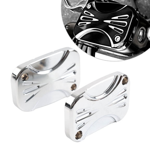 NS CNC Front Clutch Brake Reservoir Cap Fluid Cylinder Master Cover Chrome For Harley Electra/Tri/Road/Street Glide Freewheeler V-Rod Motor Part