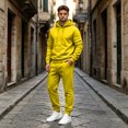 thumbnail image 6 of Trgacdwlo Men's 2 Piece Sweatsuit Set Tracksuit Casual Hoodie and Joggers Sport Pant Set Fall Winter Hoodie Sweatsuits Casual Athletic Outfits Yellow L, 6 of 9