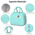 thumbnail image 4 of Womens LightBlue Cartoon Dinosaurs VariedShapes Pattern Lunch Box for Work,Insulated Lunch Bag for Women,Loncheras Para Mujer,Leakproof Adult Lunch Bag for Work,Beach,Travel,Picnic,Camping, 4 of 7