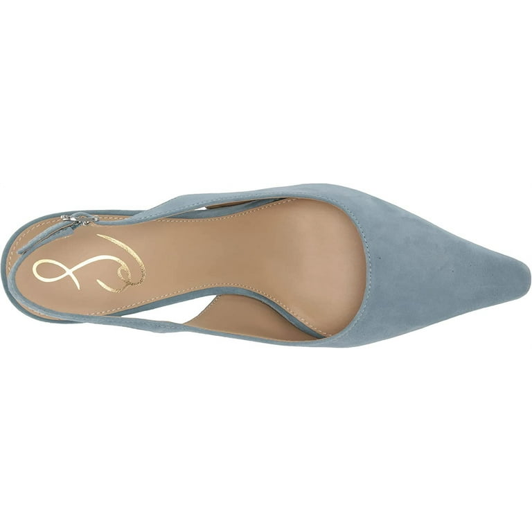 Sam Edelman Bianka Aspen Sky Slingback Kitten Heel Pointed Toe