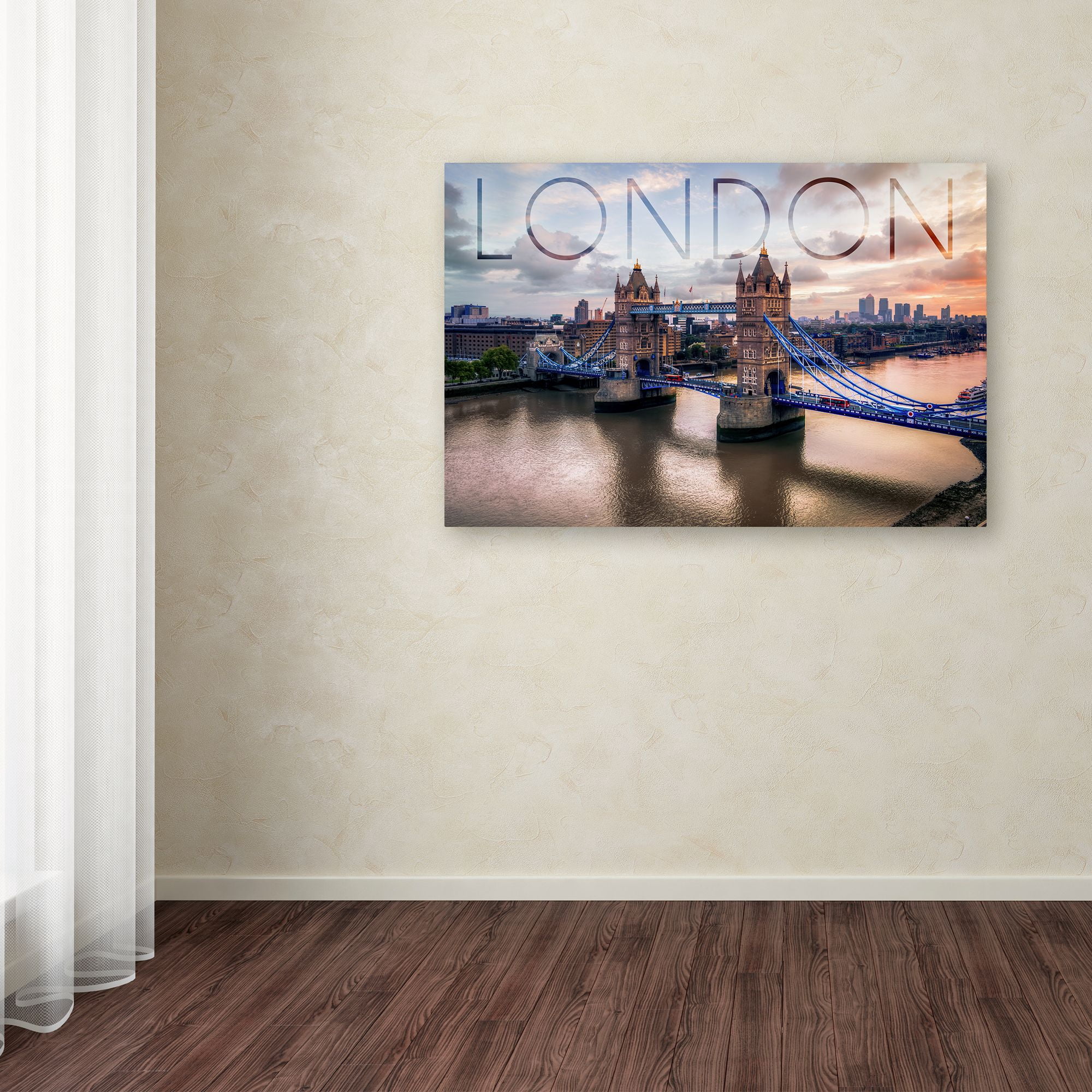 Trademark Fine Art 'Bridge 1' Canvas Art by Lantern Press