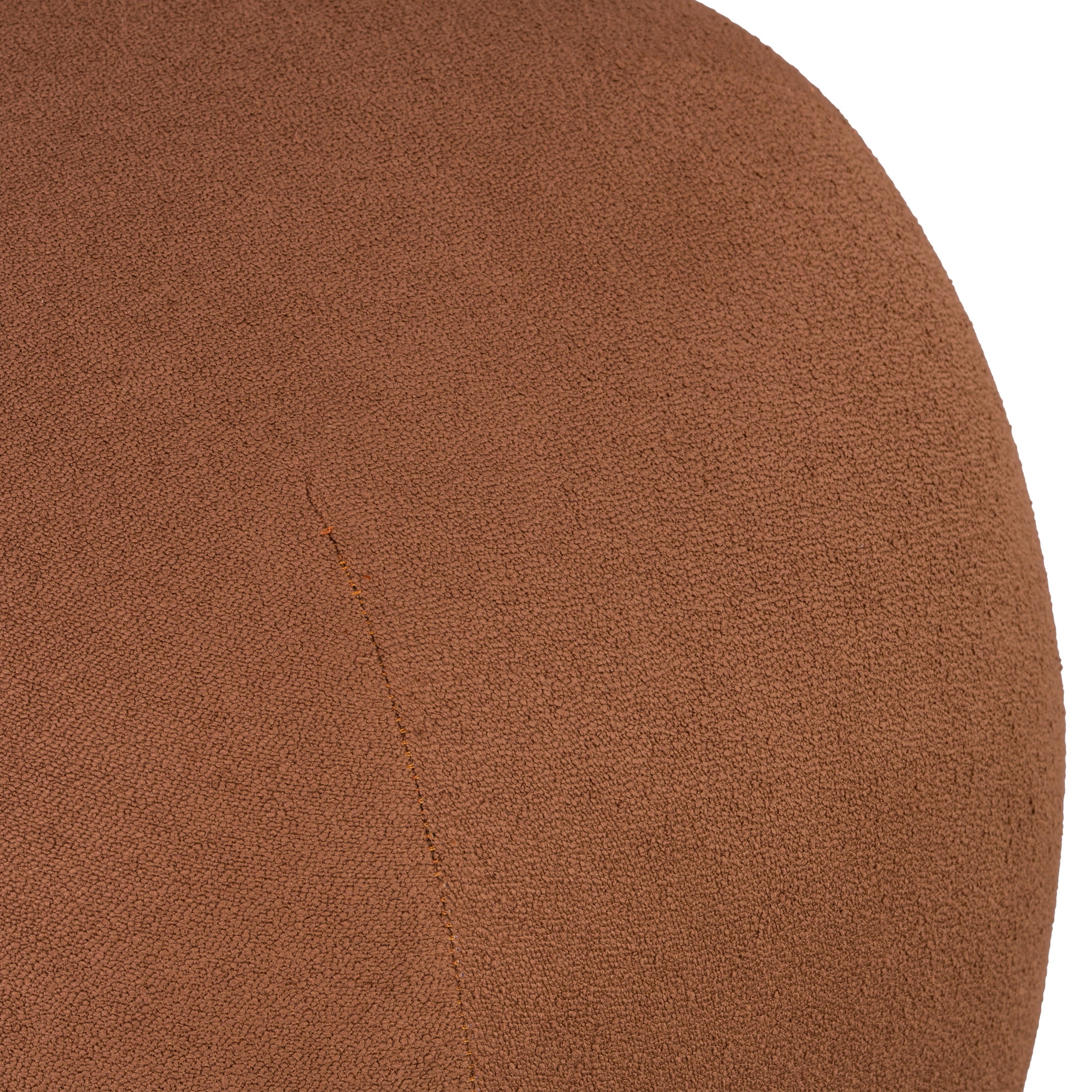 Christopher Knight Home 15.15" H Upholstered Round Accent Ottoman, Solid Wood Legs, Rust