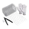 thumbnail image 2 of pitrice Galvanized Poultry Mesh Fencing Chicken Wire Net Rabbit Netting 10x500cm, 2 of 9
