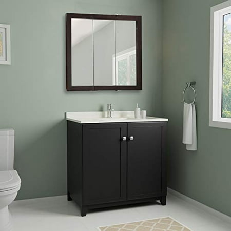 Design House 541342 Ventura Espresso Tri View Medicine Cabinet